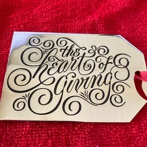 Neiman Marcus metal gift tag